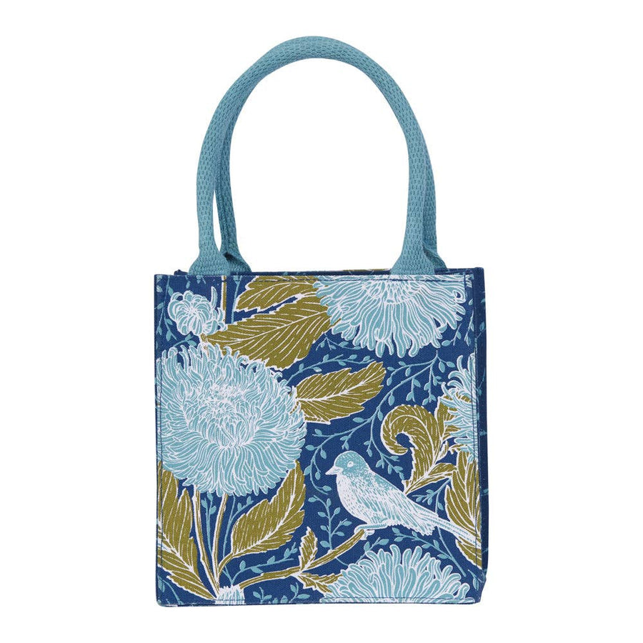 Chrysanthemum Bird Itsy Bitsy Reusable Gift Bag Tote
