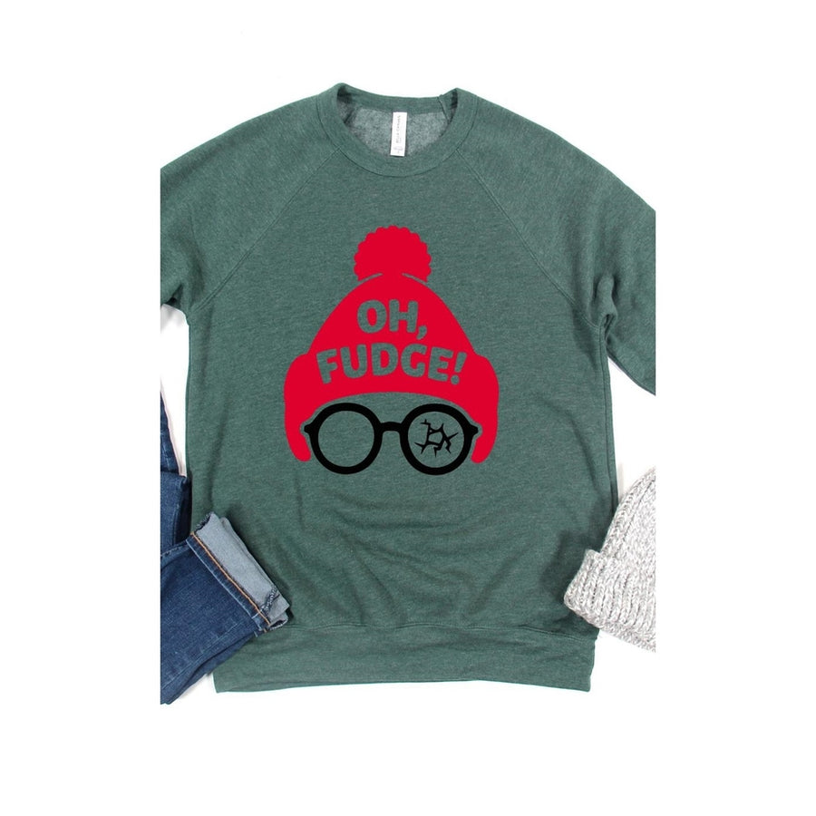 OH FUDGE GRAPHIC CREW SWEATSHIRT
