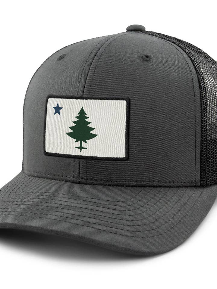 CHARCOAL TREE PATCH TRUCKER HAT