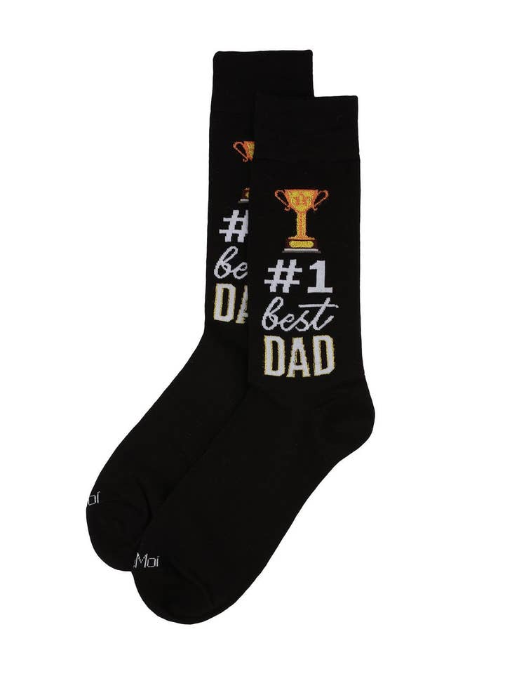 #1 DAD BAMBOO CREW SOCKS
