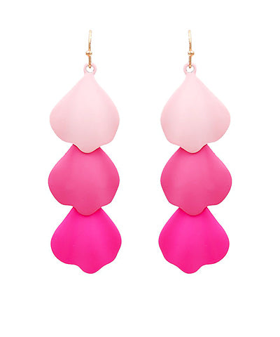 PINK TRIO PETALS EARRINGS