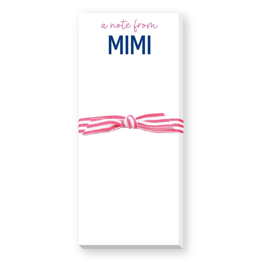 A NOTE FROM MIMI NOTEPAD
