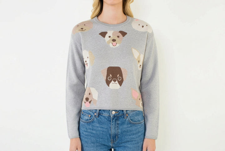 PAWS & KISSES CREW NECK SWEATER