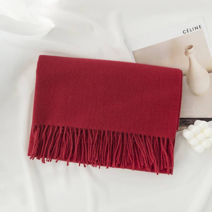 WINE COZY WRAP SCARF
