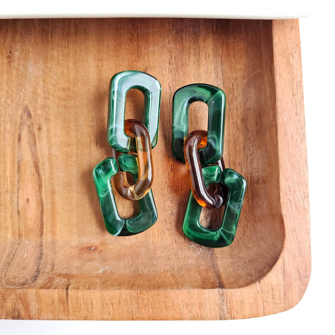 TABITH FOREST & AMBER EARRINGS