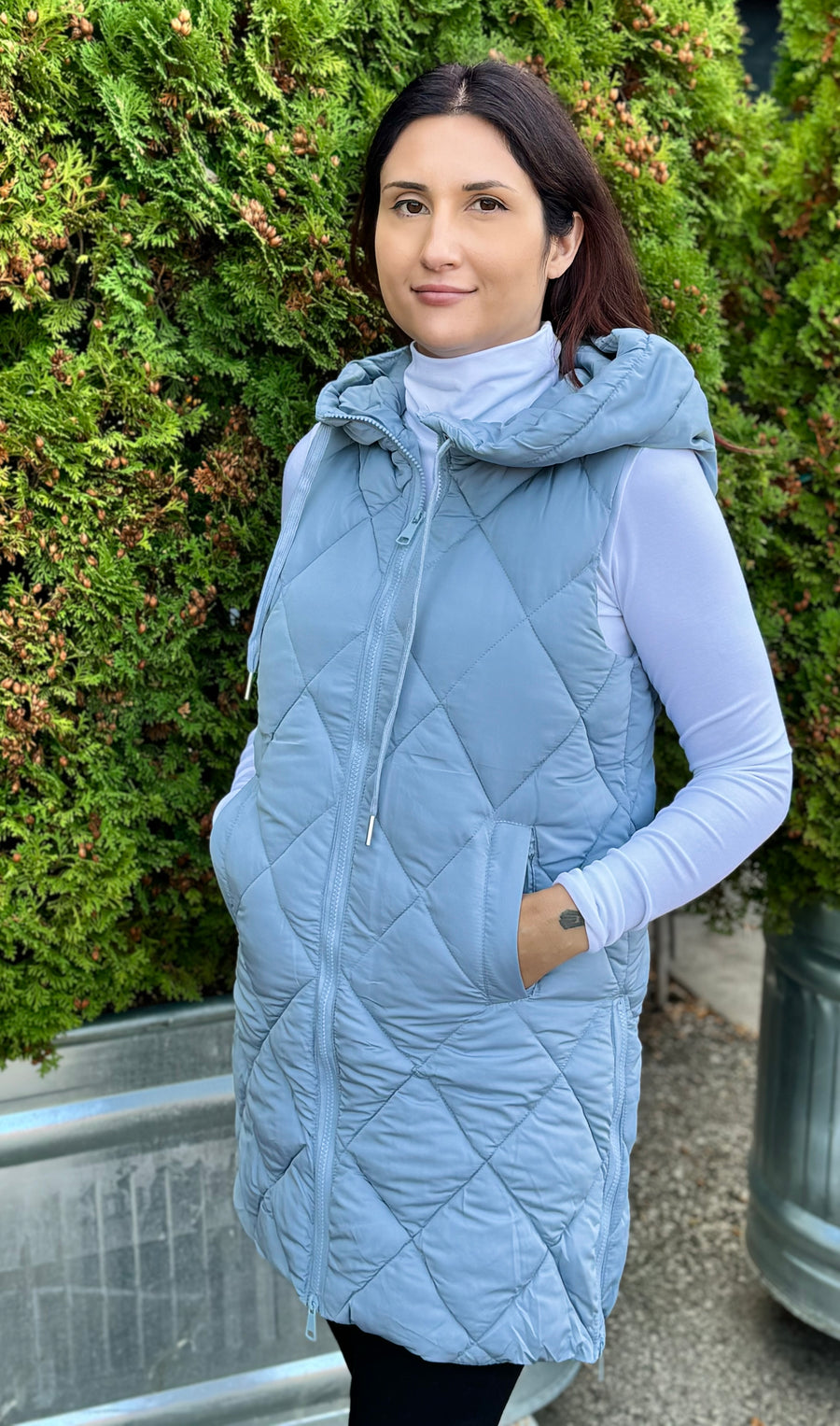 CLOUD WEATHER IT TOGETHER QUILTED VEST
