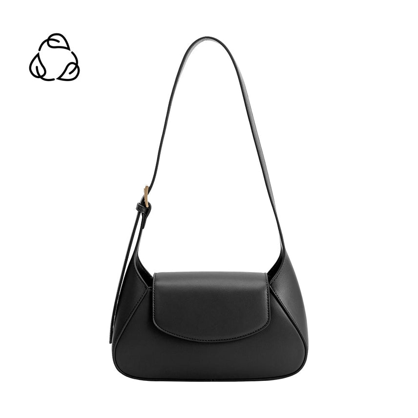 MELODY BLACK FLAP OVER SHOULDER BAG

