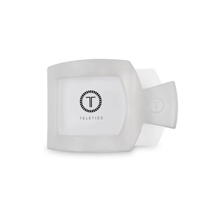 COCONUT WHITE SMALL SQUARE HAIR CLIP
