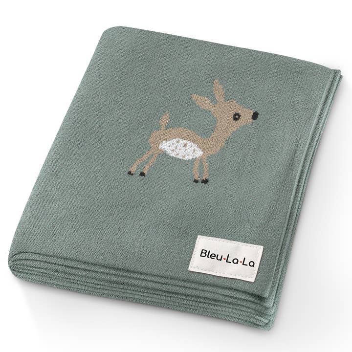 SAGE DEER LUXURY COTTON BLANKET

