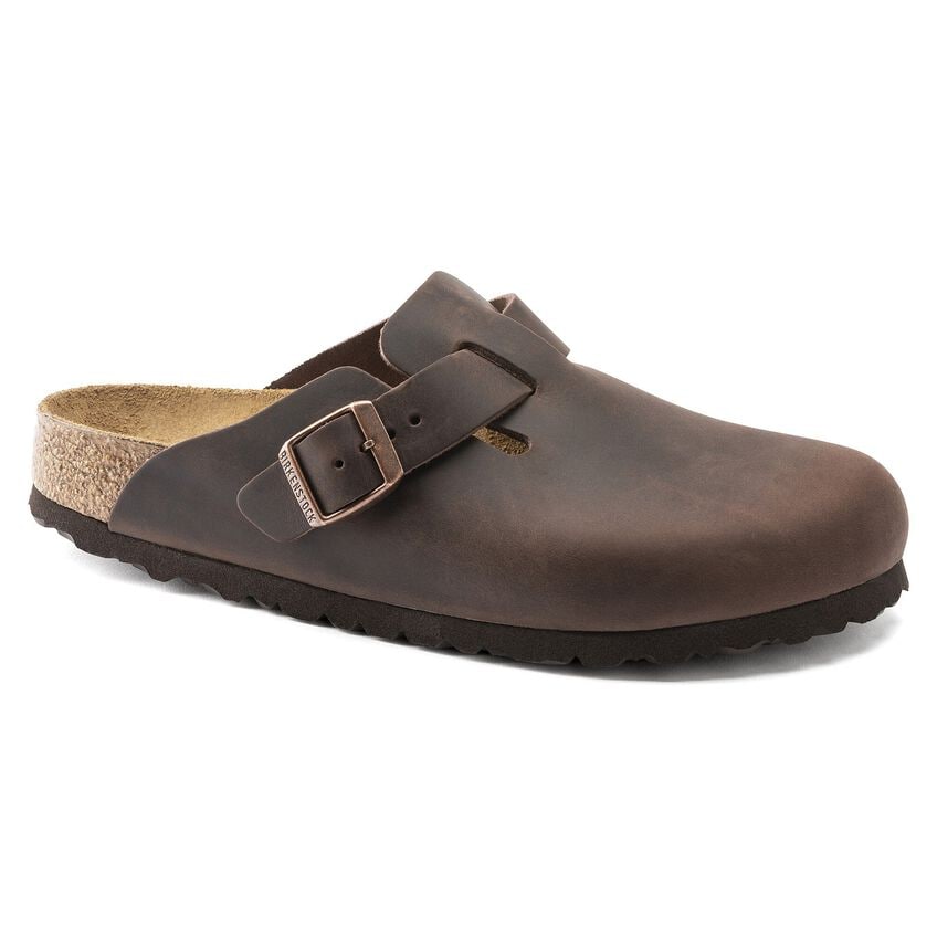 BOSTON HABABBA  OILED LEATHER CLOG
