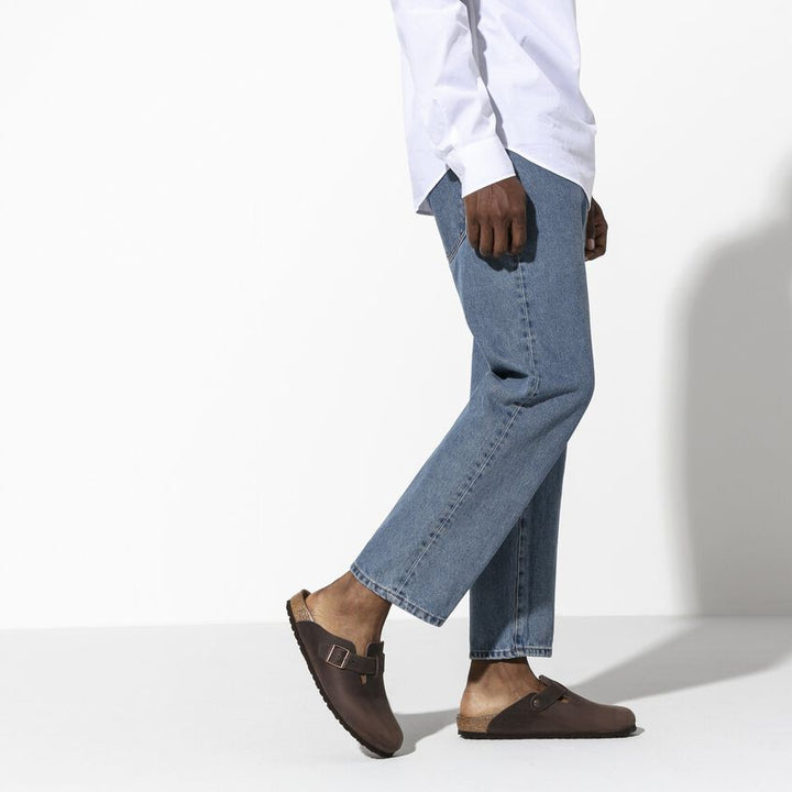 BOSTON HABABBA  OILED LEATHER CLOG