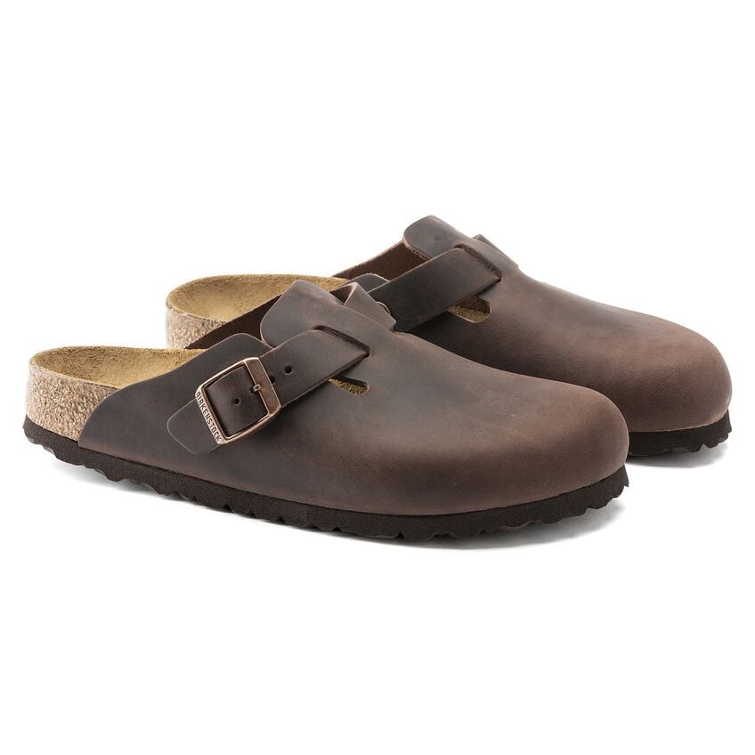 BOSTON HABABBA  OILED LEATHER CLOG