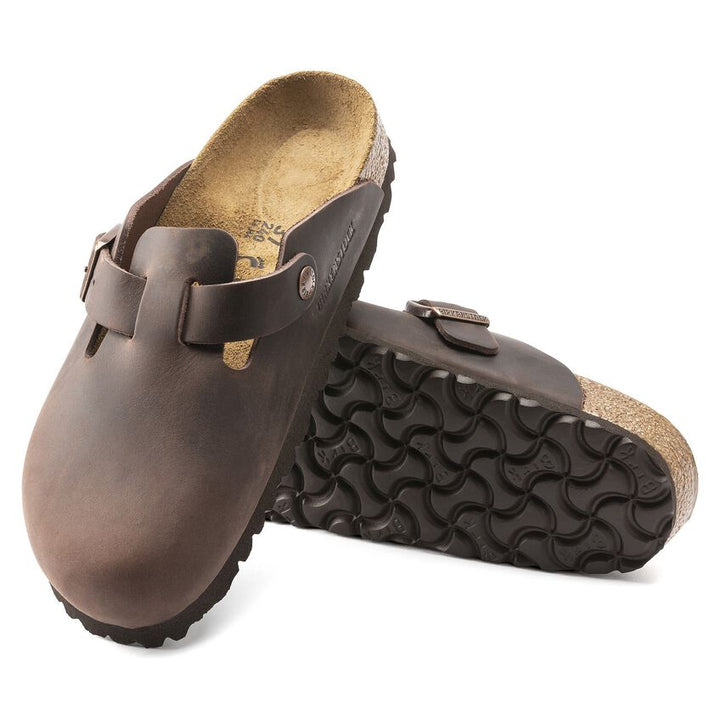 BOSTON HABABBA  OILED LEATHER CLOG