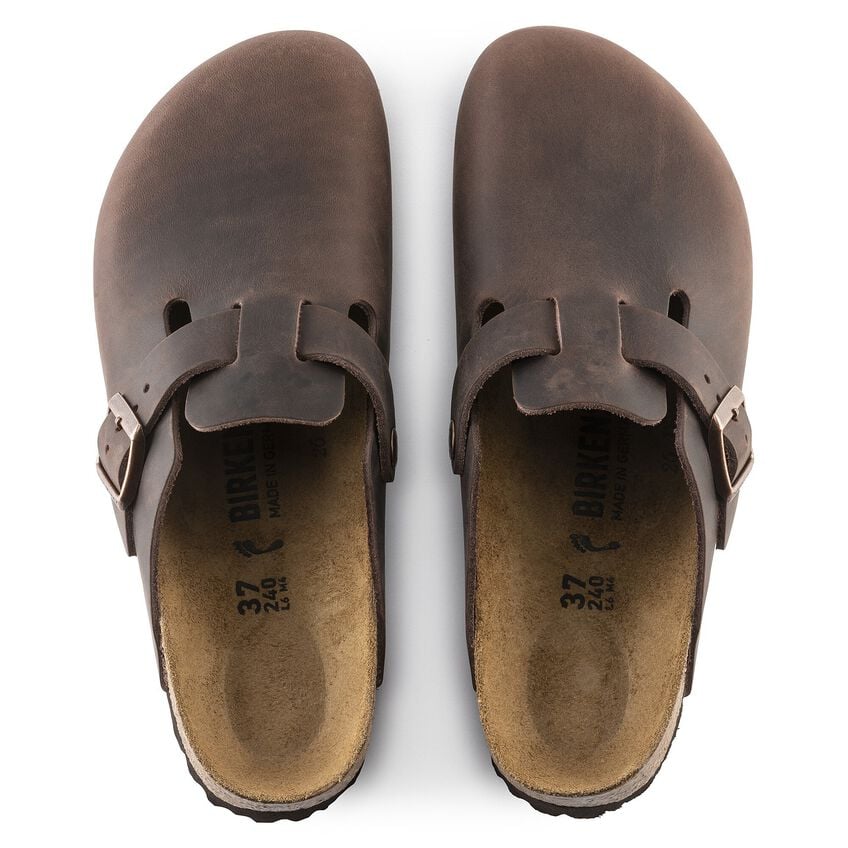 BOSTON HABABBA  OILED LEATHER CLOG