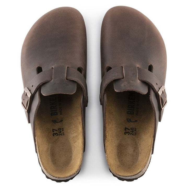 BOSTON HABABBA  OILED LEATHER CLOG