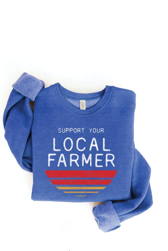 SUPPORT YOUR LOCAL FARMER GRAPHIC GREW SWEATSHIRT