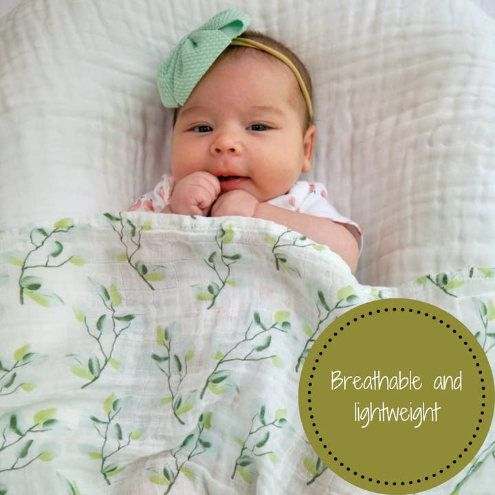 RELAXIN EUCALYPTUS MUSLIN SWADDLE BLANKET

