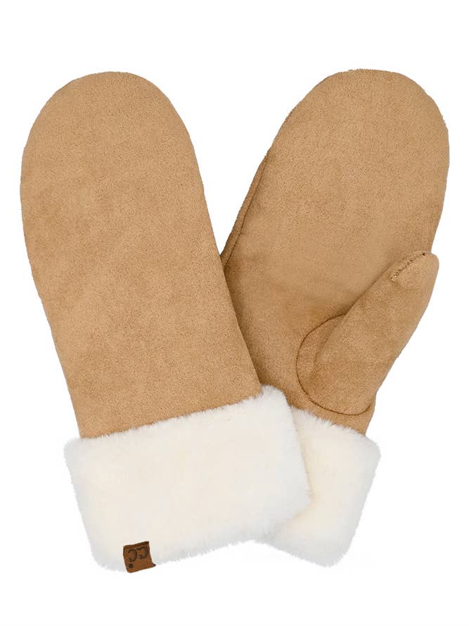 CAMEL TELLURIDE CUFFED MITTENS