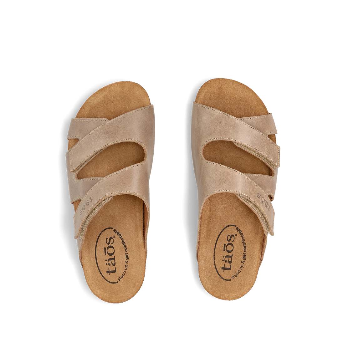 CASITA STONE LEATHER SANDAL
