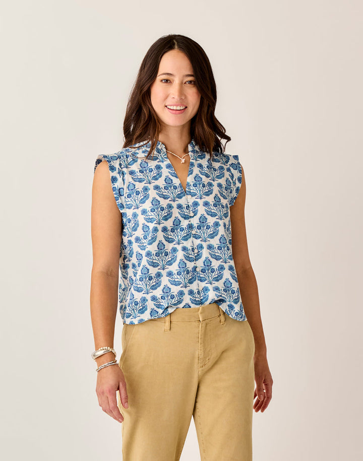 REAGAN FOLK FLORAL TOP