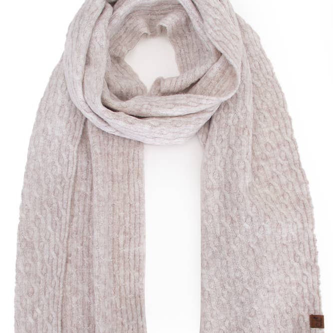 OATMEAL CHAIN LINK SCARF
