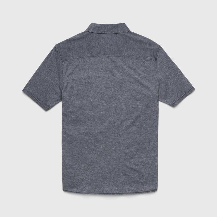 MEN'S TONY NAVY BURNOUT KNIT SHIRT
