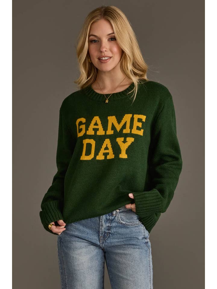 GREEN & GOLD GAME DAY SWEATER