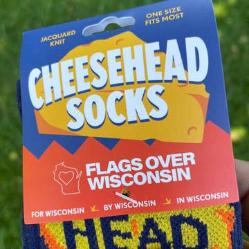 CHEESEHEAD JACQUARD KNIT SOCKS