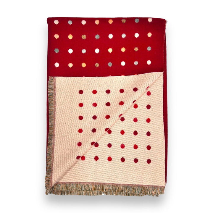 RED POLKA DOTS SCARF