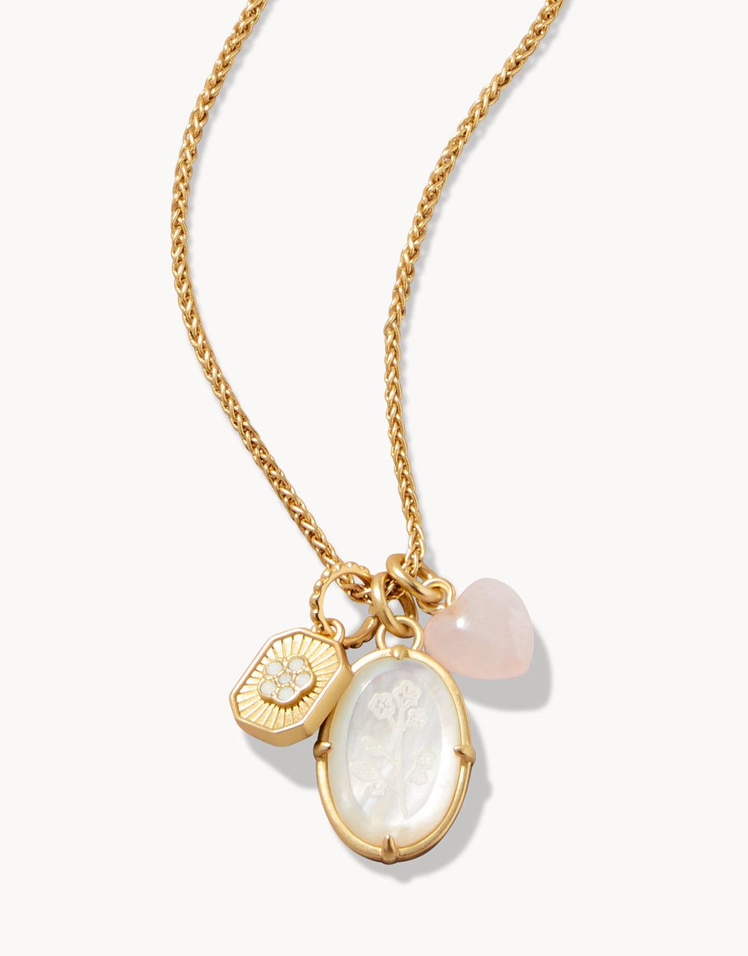 GOLD FORGET ME NOT CHARM NECKLACE
