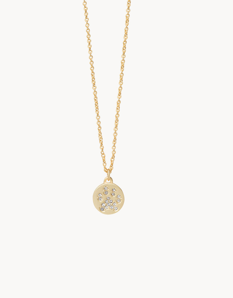 SEA LA VIE ANIMAL LOVER PAW 18" GOLD NECKLACE
