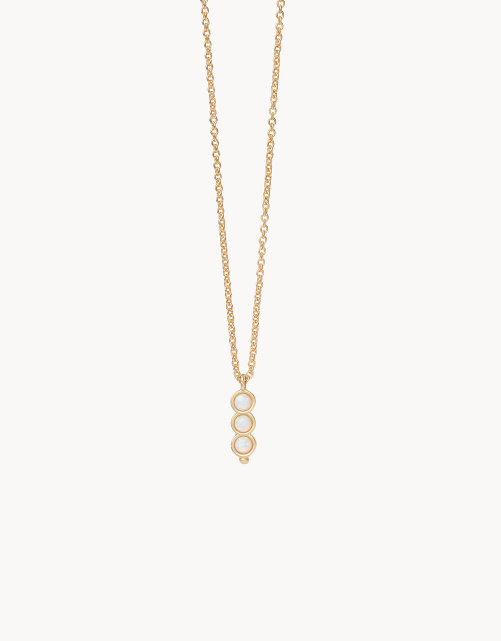 GOLD SEA LA VIE SEAS THE DAY TRIPLE OPALESCENT NECKLACE
