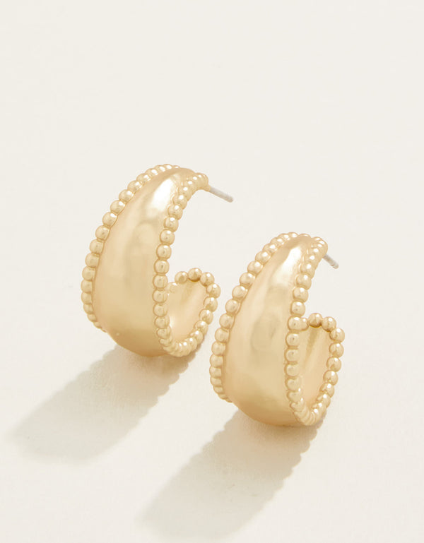 MILLY GOLD HOOP EARRINGS