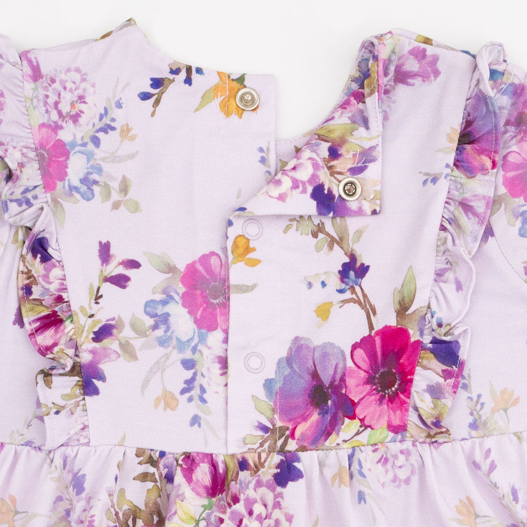 DAHLIA FLORAL L/S RUFFLE DRESS & LEGGING