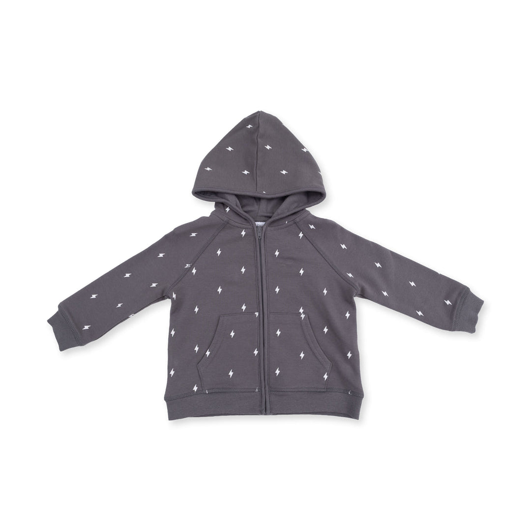 LIGHTNING BOLT FRENCH TERRY ZIP HOODIE