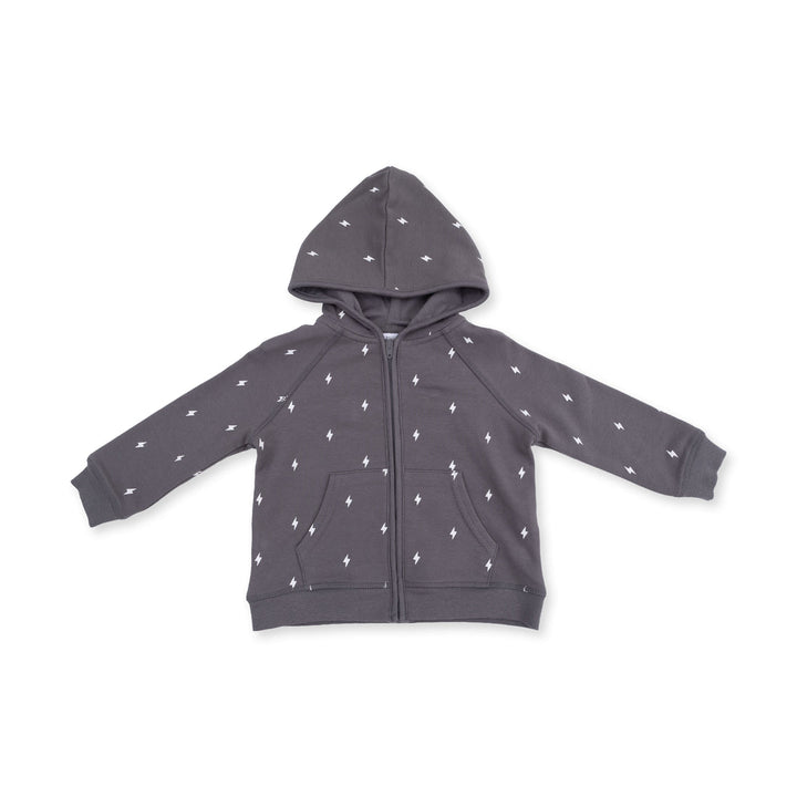 LIGHTNING BOLT FRENCH TERRY ZIP HOODIE