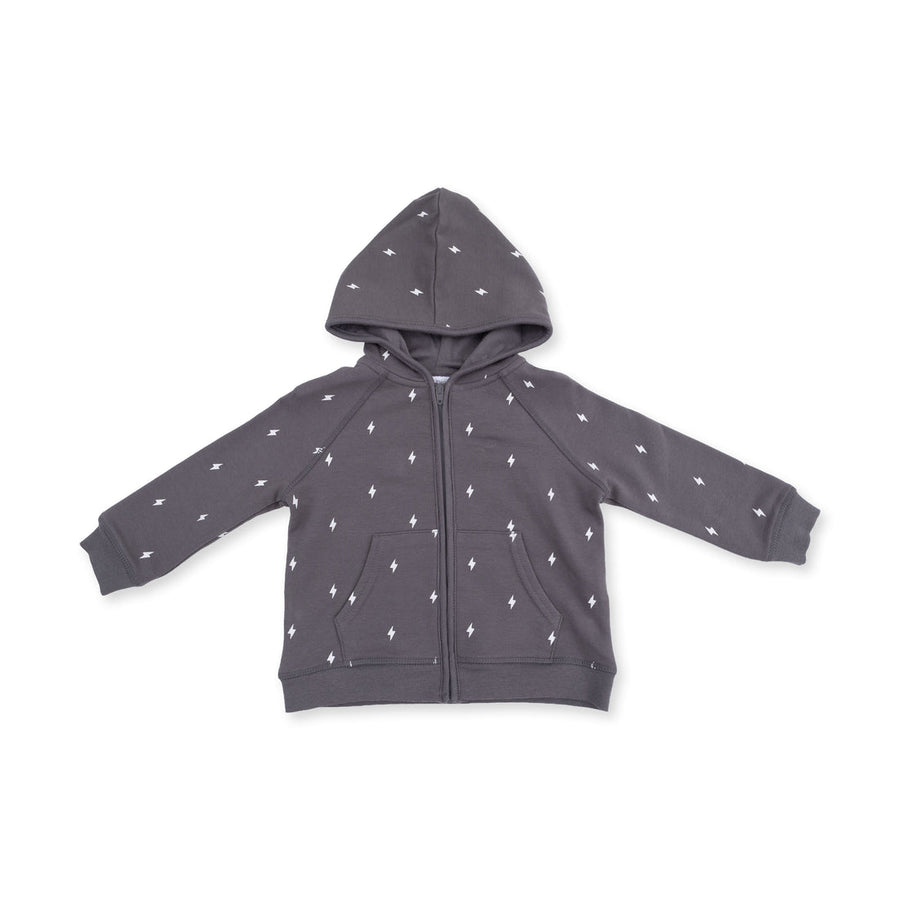 LIGHTNING BOLT FRENCH TERRY ZIP HOODIE
