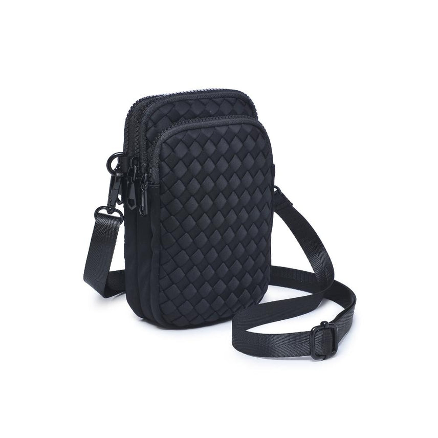 BLACK DIVIDE & CONQUER CROSSBODY BAG

