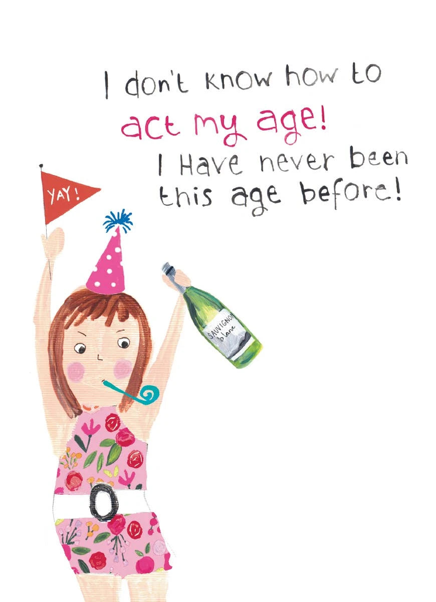 MY AGE BIRTHDAY CARD