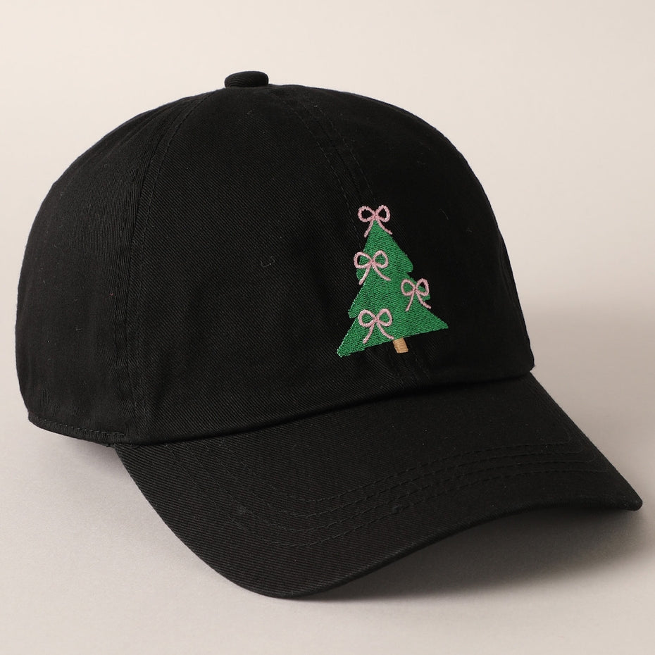 BLACK CHRISTMAS TREE HAT