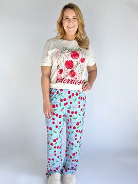 CHERRY PRINT PJ PANT