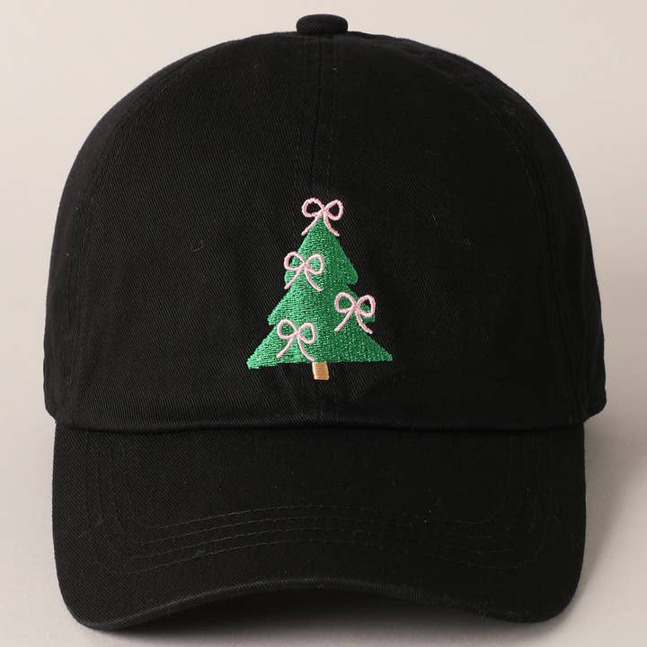 BLACK CHRISTMAS TREE HAT