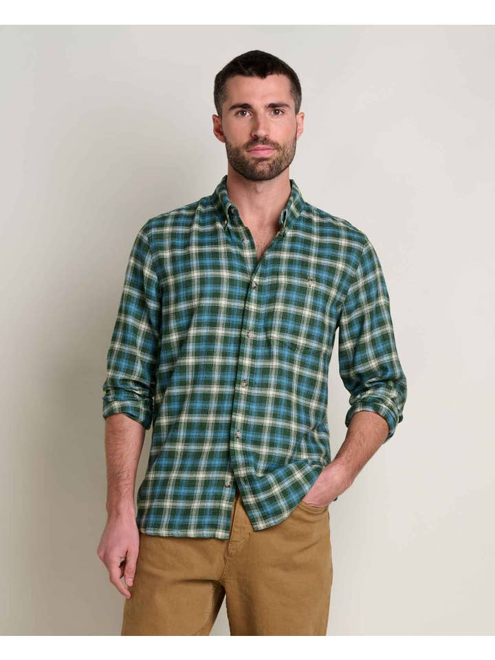 MEN'S AIRSMYTH PASTURE MINI CHECK LONG SLEEVE SHIRT