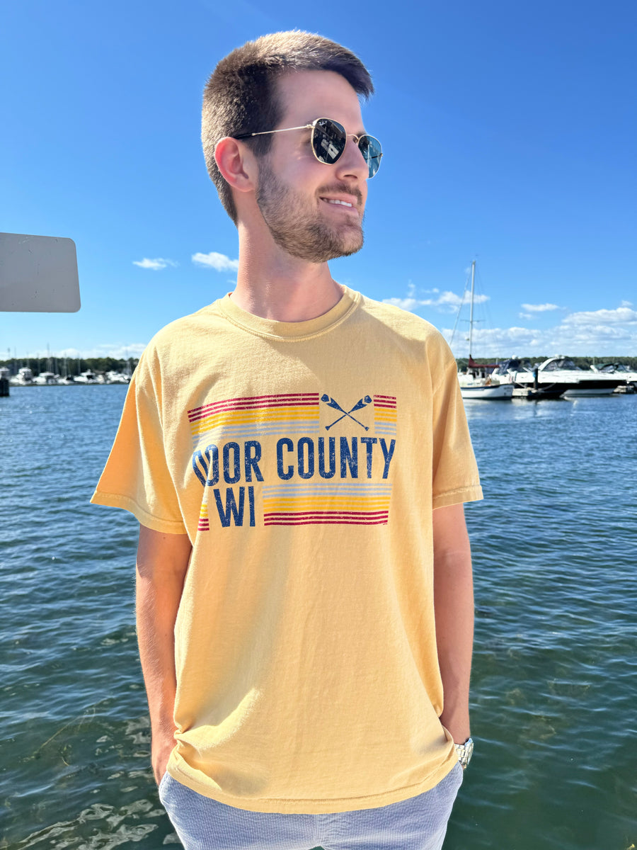 MUSTARD DC PADDLES GARMENT DYED TEE
