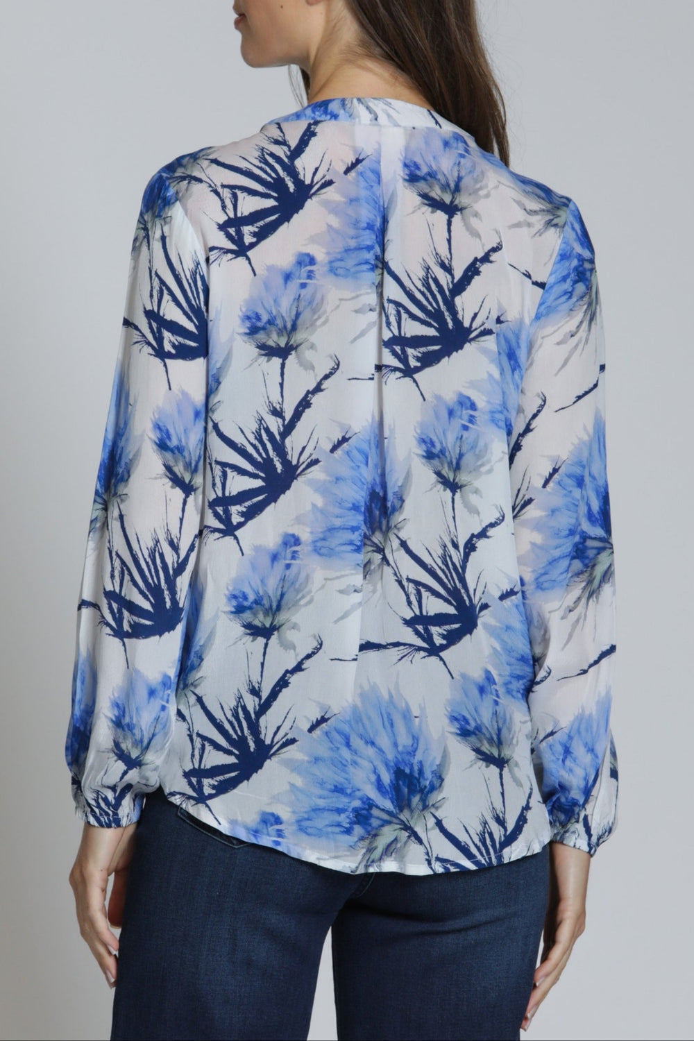 BLUE THISTLE CROSSOVER TOP

