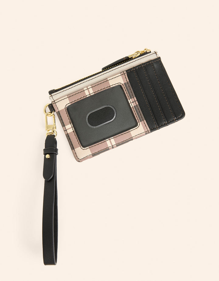 TABBY PLAID SLIMCARD COIN PURSE