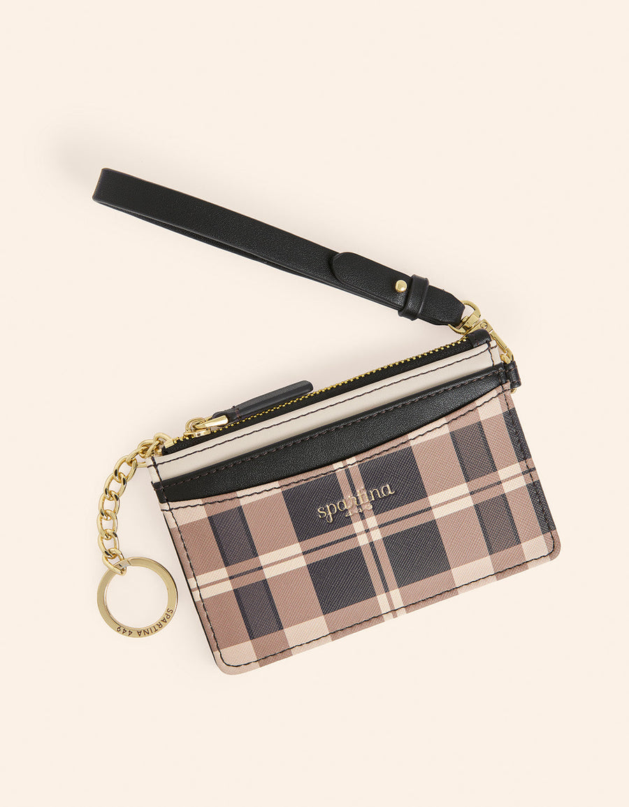 TABBY PLAID SLIMCARD COIN PURSE
