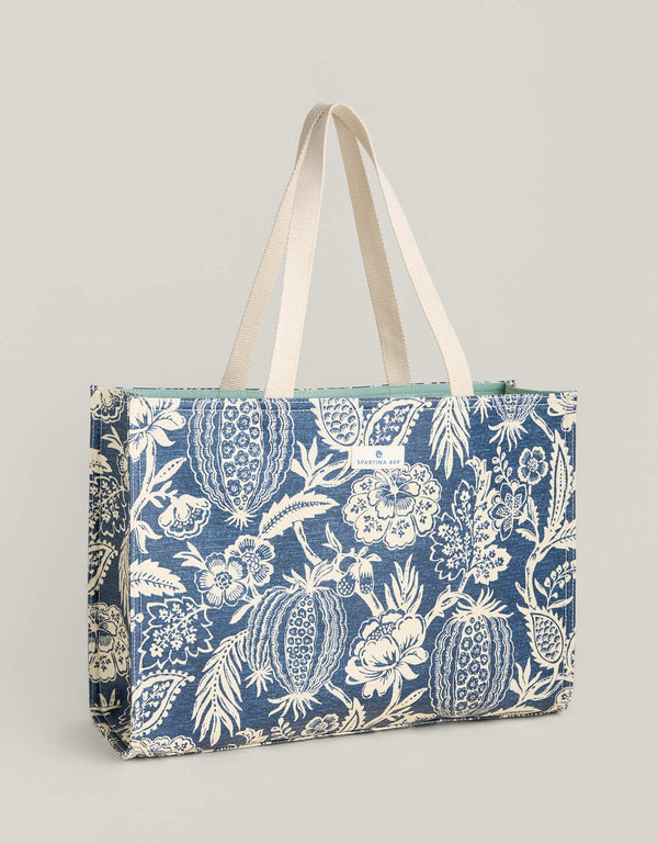 FLAGLER BLUE MARKET TOTE
