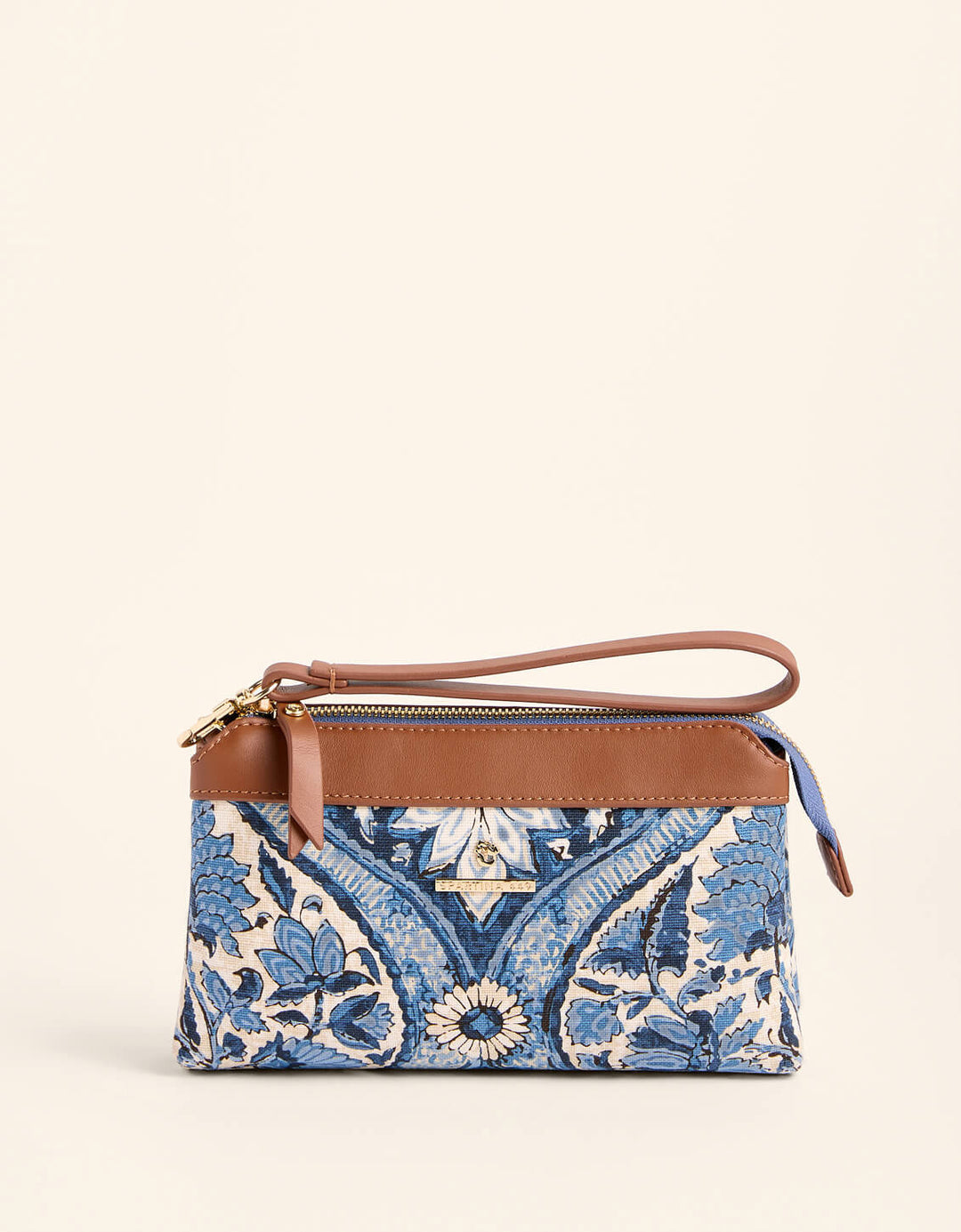 JAPONICA CARTOUCHE BLUE EMMA WRISTLET