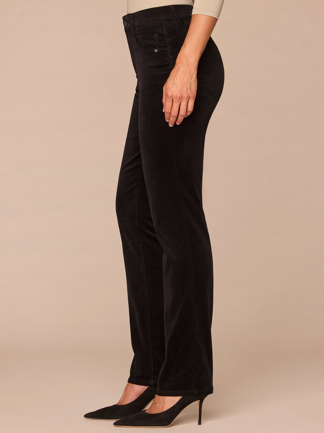 BLACK AB-SOLUTION STRAIGHT LEG CORDUROY JEANS